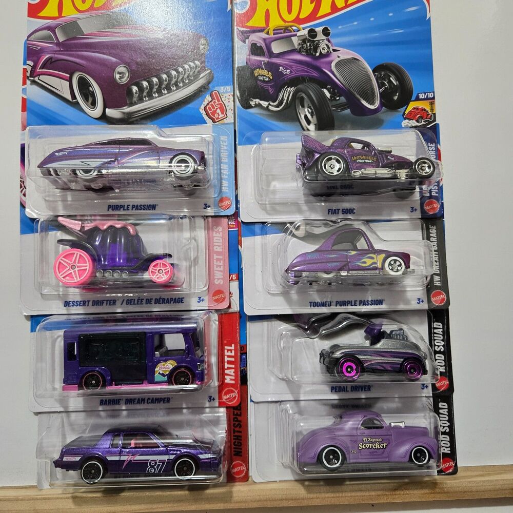 Hot Wheels 2026 TREASURE HUNT '87 Buick Regal GNX Lot +7 Purple Cars